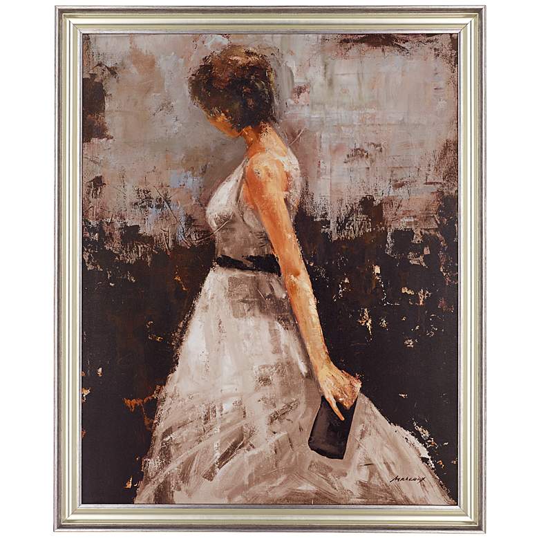 Image 1 Lady in White 57 inch High Canvas Wall Art