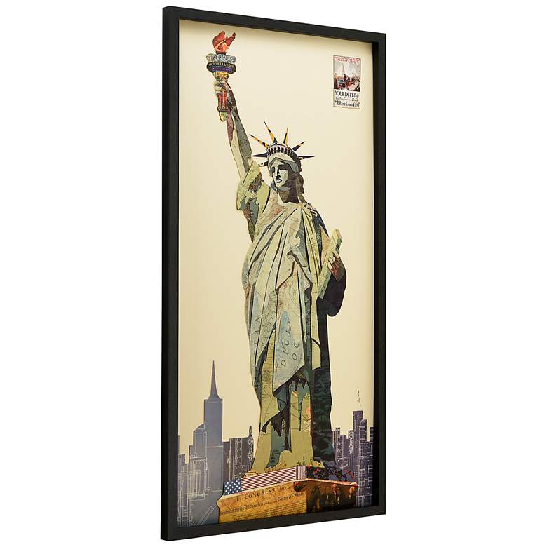Image 4 Lady Liberty 48" High Dimensional Collage Framed Wall Art more views