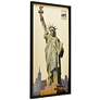 Lady Liberty 48" High Dimensional Collage Framed Wall Art
