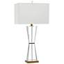 Laelia Brass and Crystal Modern Table Lamp