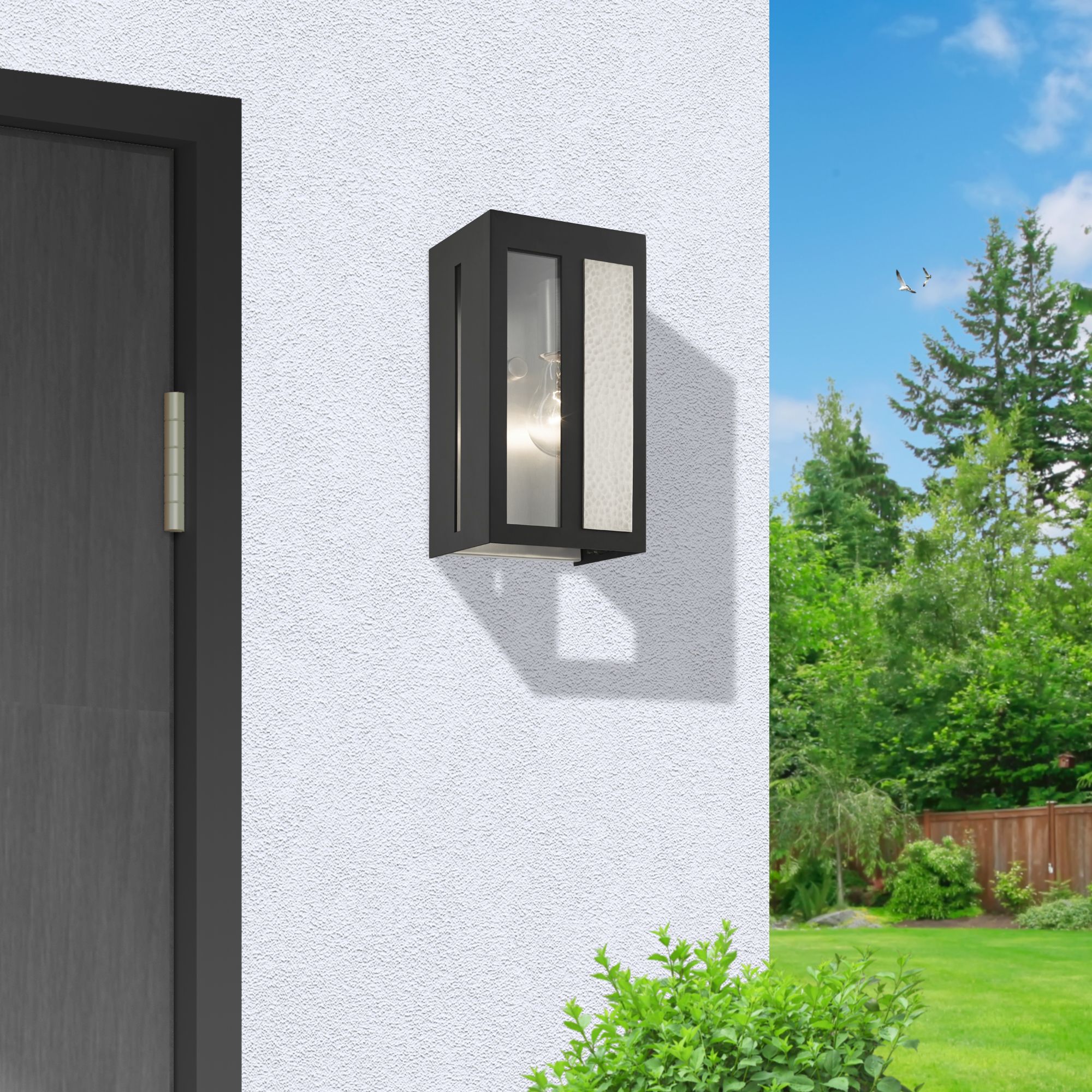 Lafayette 1 Light Black Outdoor ADA Wall Lantern