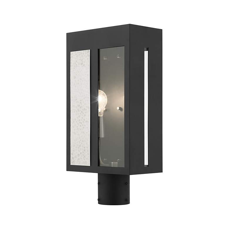Image 7 Lafayette 1 Light Black Outdoor Post Top Lantern more views