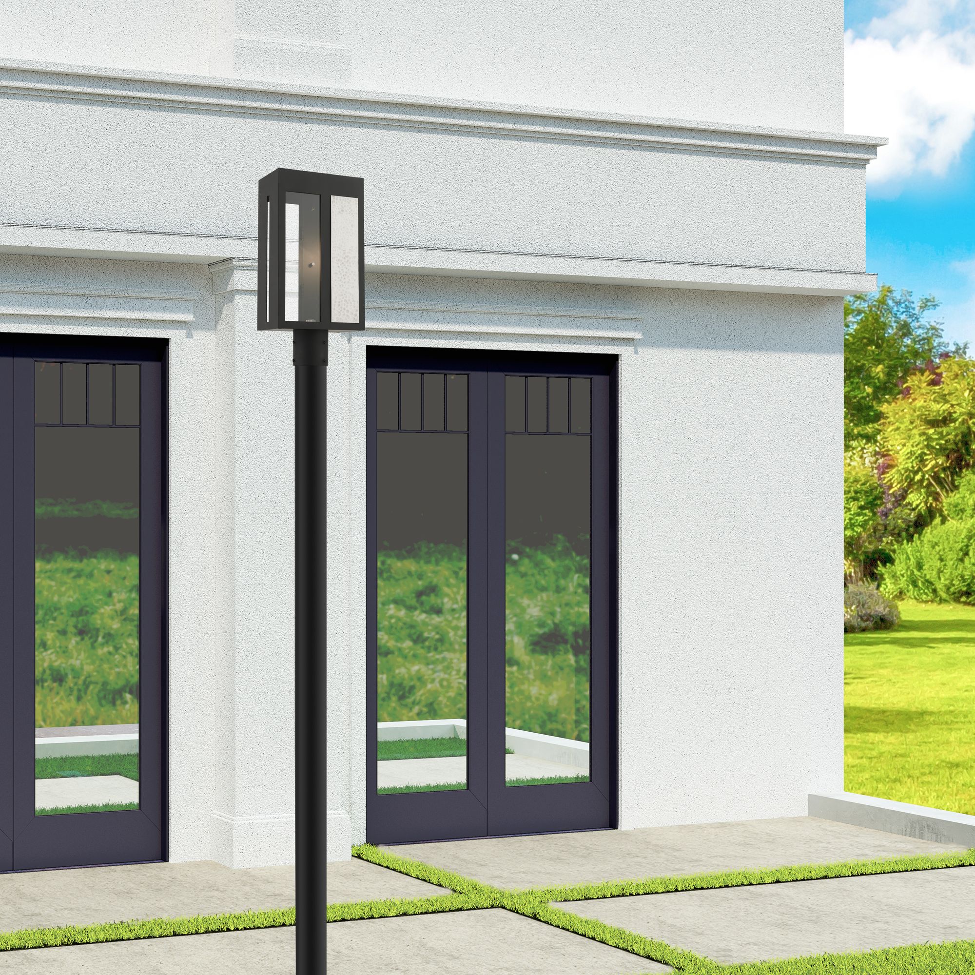 Lafayette 1 Light Black Outdoor Post Top Lantern