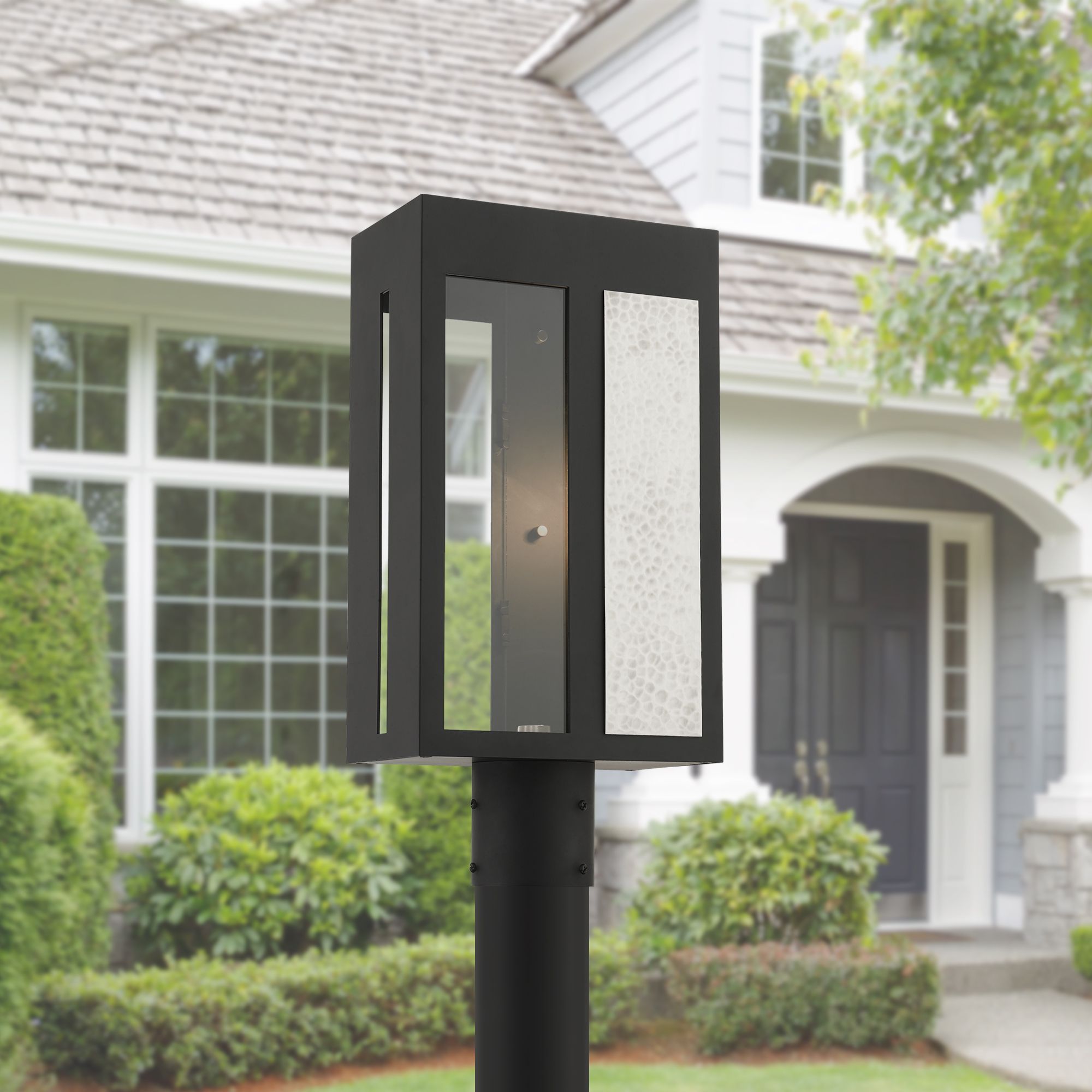 Lafayette 1 Light Black Outdoor Post Top Lantern