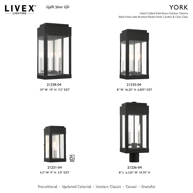 Image 3 Lafayette 1 Light Black Outdoor Wall Lantern more views