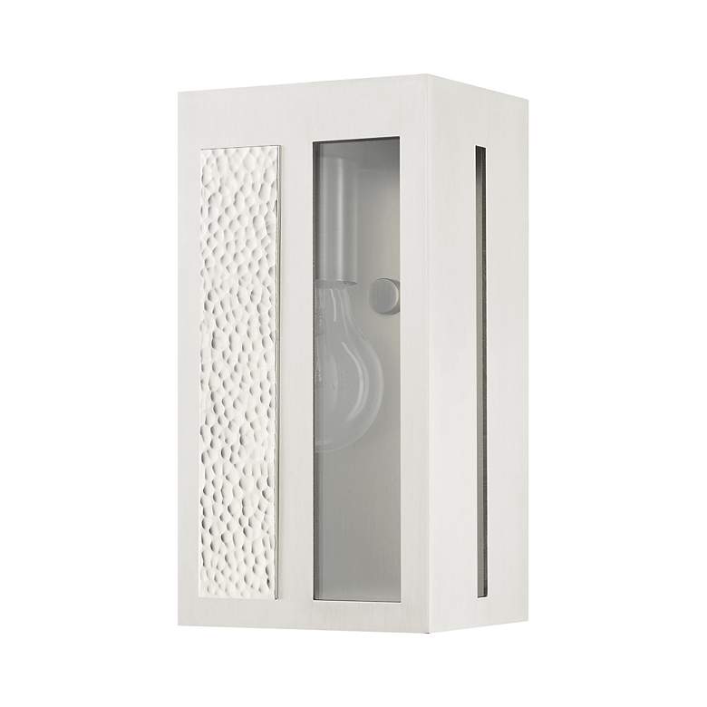 Image 4 Lafayette 1 Light Brushed Nickel Outdoor ADA Wall Lantern more views