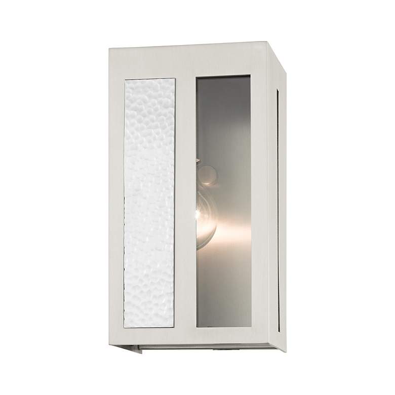 Image 5 Lafayette 1 Light Brushed Nickel Outdoor ADA Wall Lantern more views