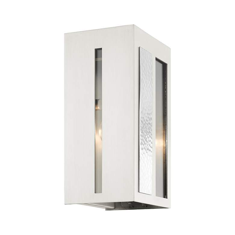 Image 7 Lafayette 1 Light Brushed Nickel Outdoor ADA Wall Lantern more views