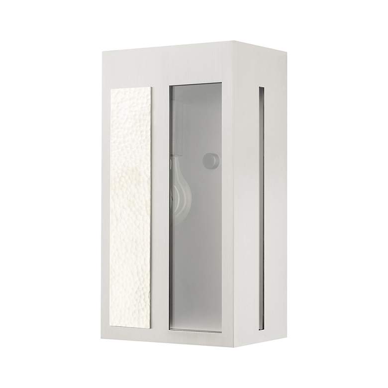 Image 4 Lafayette 1 Light Brushed Nickel Outdoor ADA Wall Lantern more views