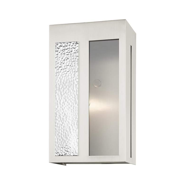 Image 5 Lafayette 1 Light Brushed Nickel Outdoor ADA Wall Lantern more views