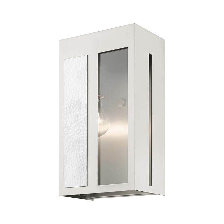 Image 6 Lafayette 1 Light Brushed Nickel Outdoor ADA Wall Lantern more views