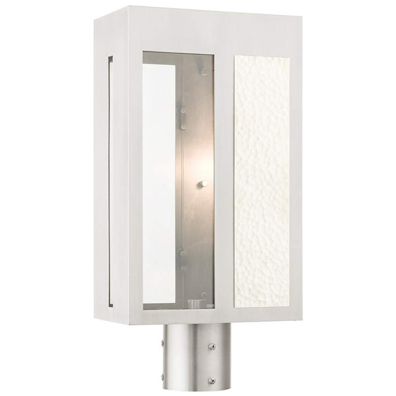 Image 1 Lafayette 1 Light Brushed Nickel Outdoor Post Top Lantern