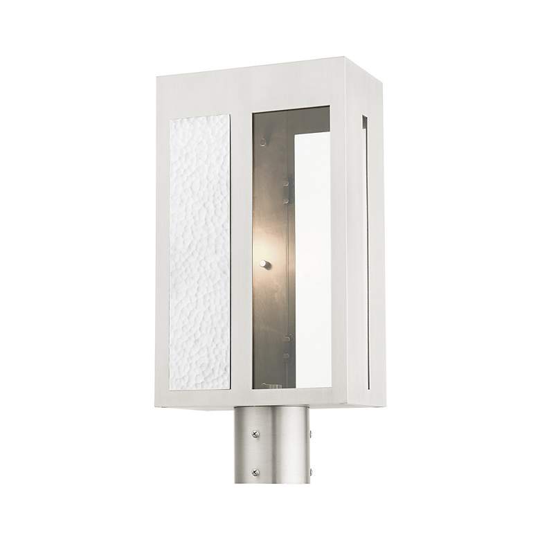 Image 6 Lafayette 1 Light Brushed Nickel Outdoor Post Top Lantern more views
