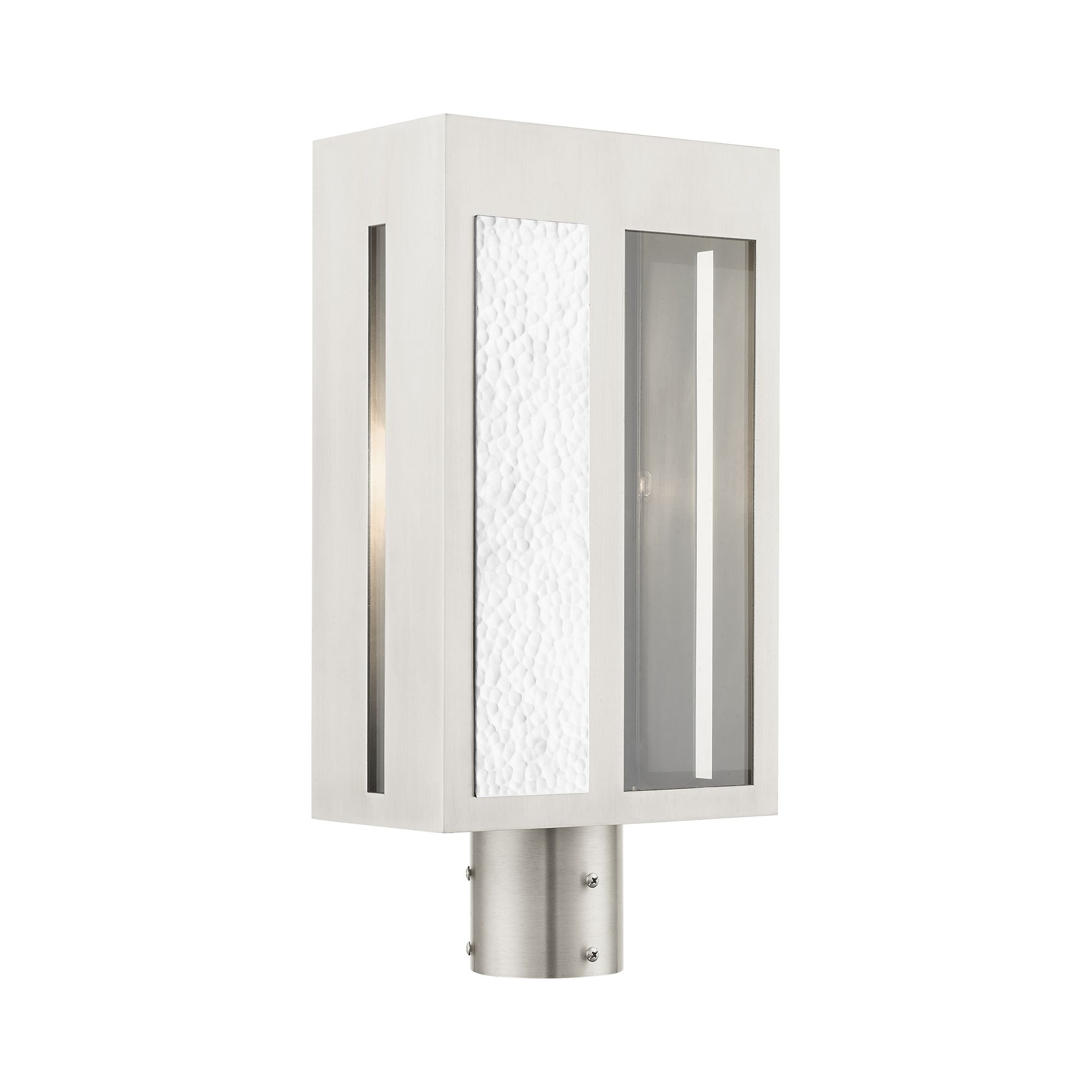 Lafayette 1 Light Brushed Nickel Outdoor Post Top Lantern