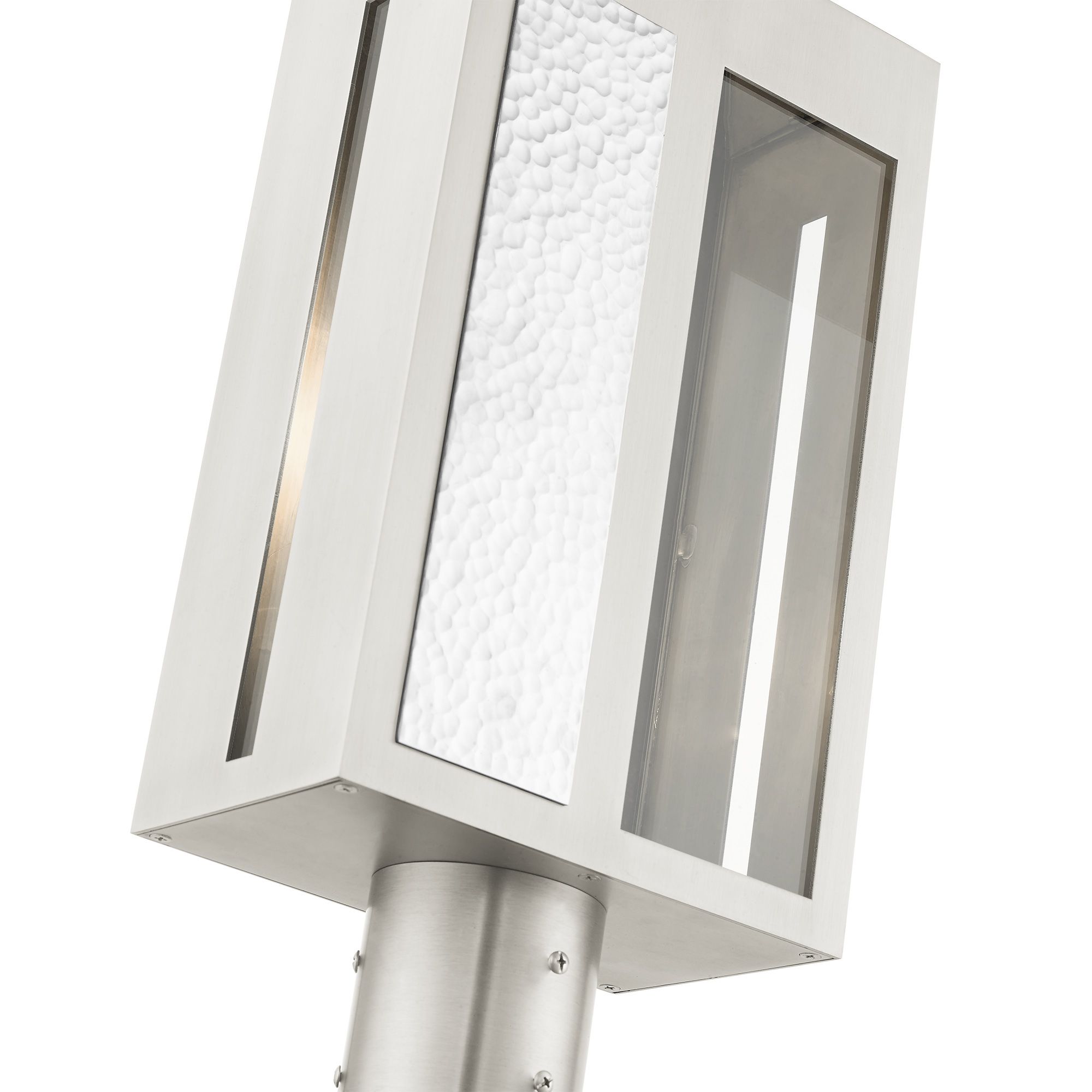 Lafayette 1 Light Brushed Nickel Outdoor Post Top Lantern