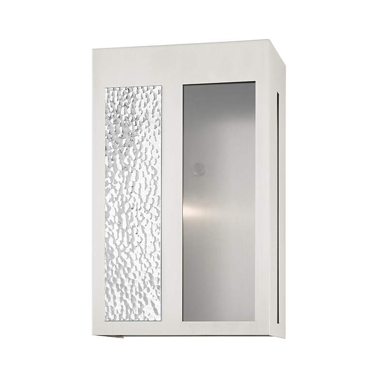 Image 5 Lafayette 1 Light Brushed Nickel Outdoor Wall Lantern more views