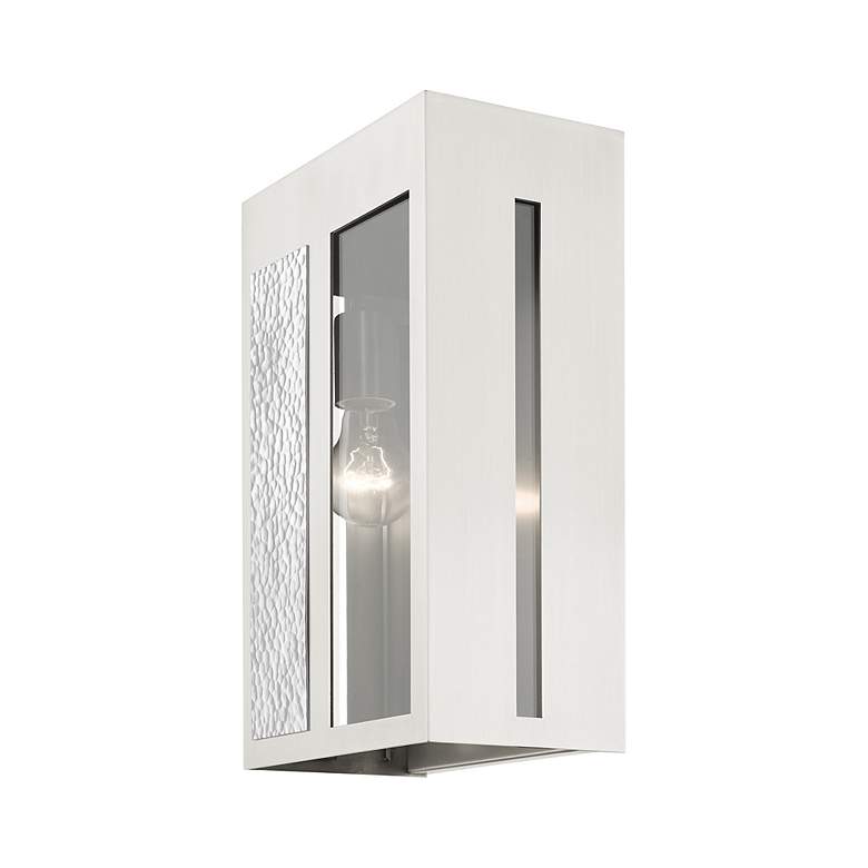 Image 7 Lafayette 1 Light Brushed Nickel Outdoor Wall Lantern more views