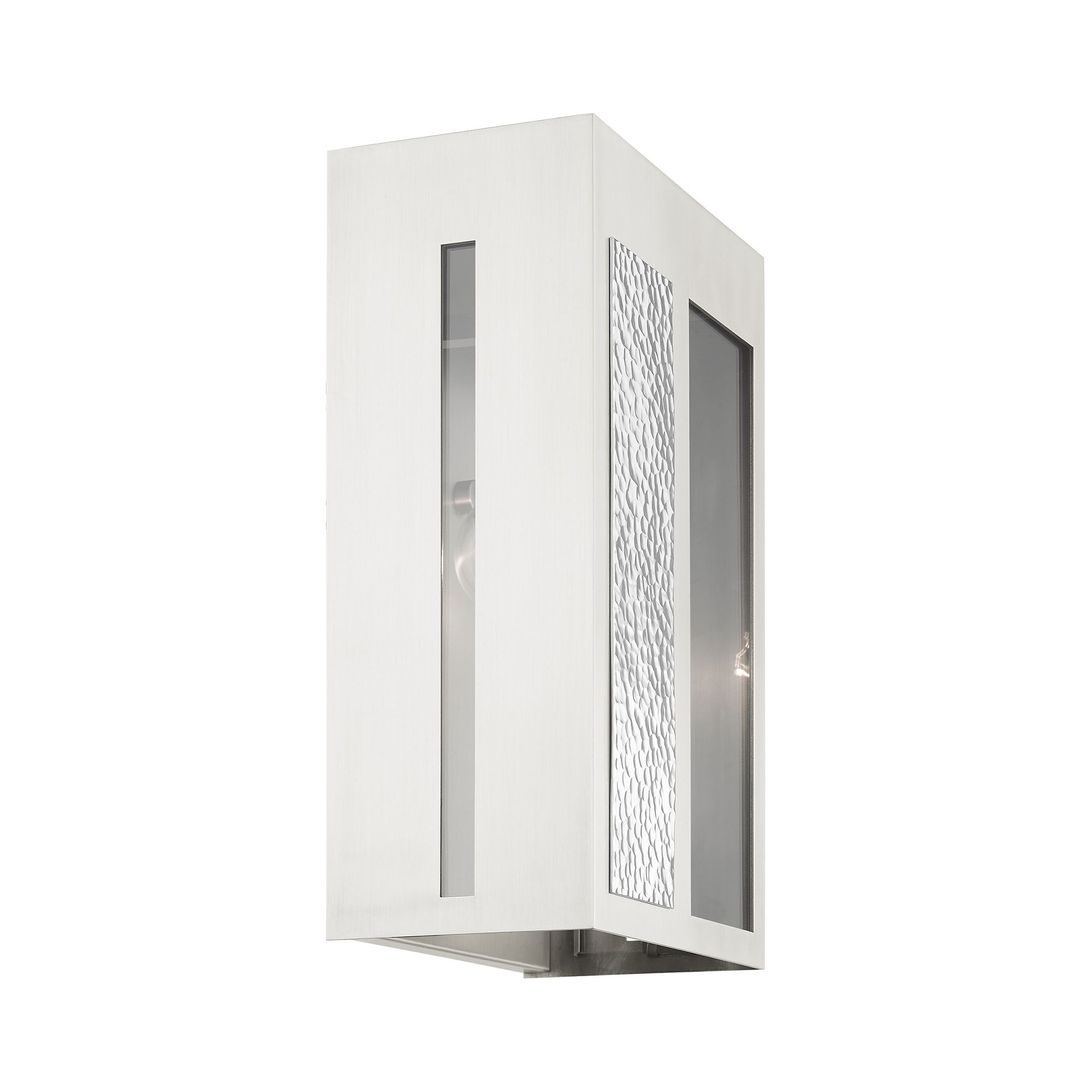 Lafayette 1 Light Brushed Nickel Outdoor Wall Lantern