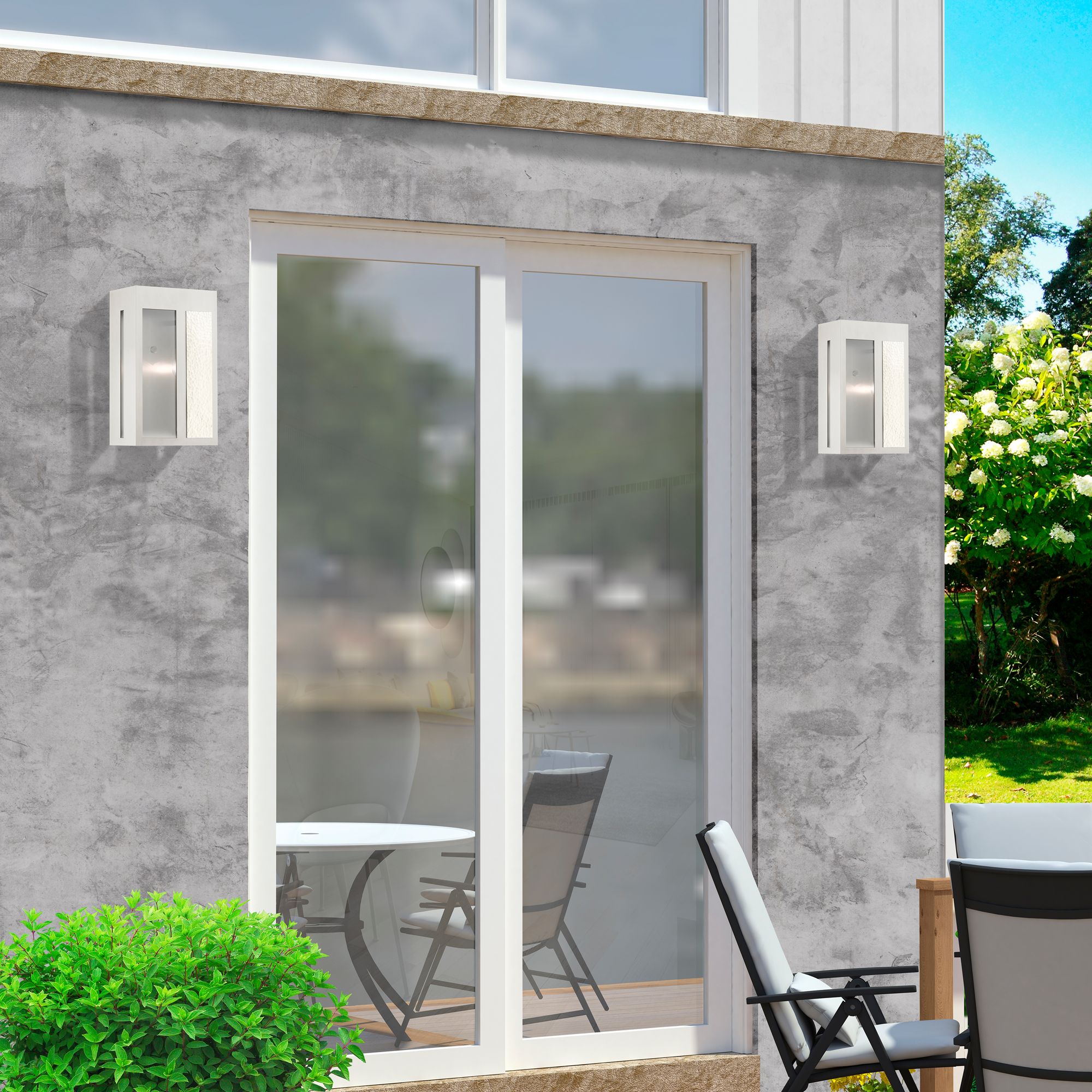 Lafayette 1 Light Brushed Nickel Outdoor Wall Lantern