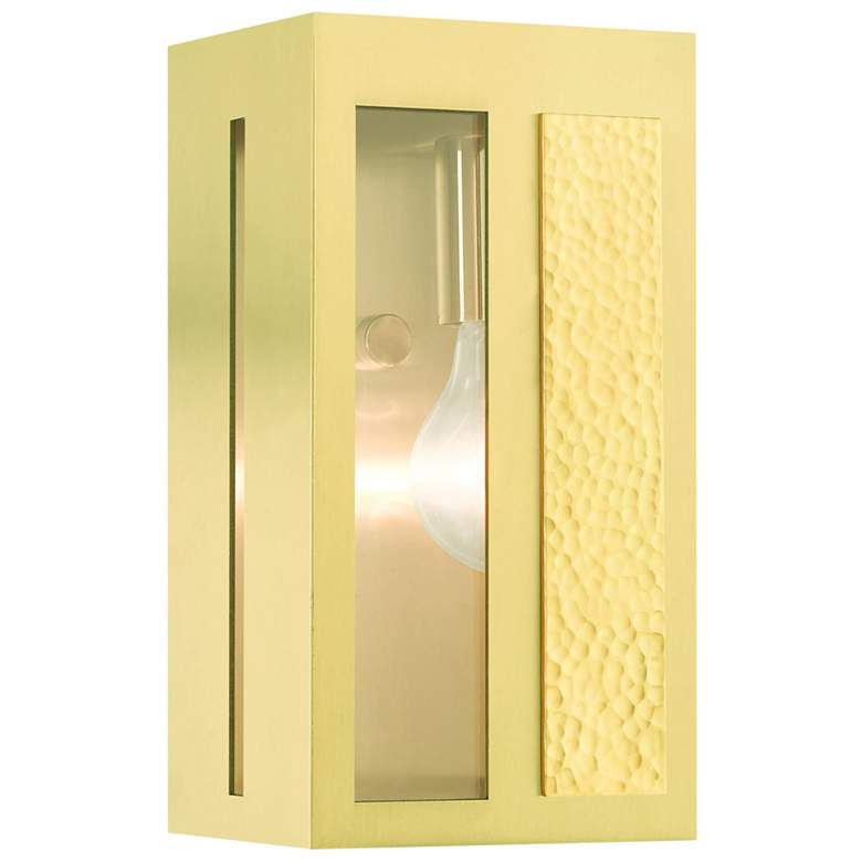 Image 2 Lafayette 1 Light Satin Brass Outdoor ADA Wall Lantern