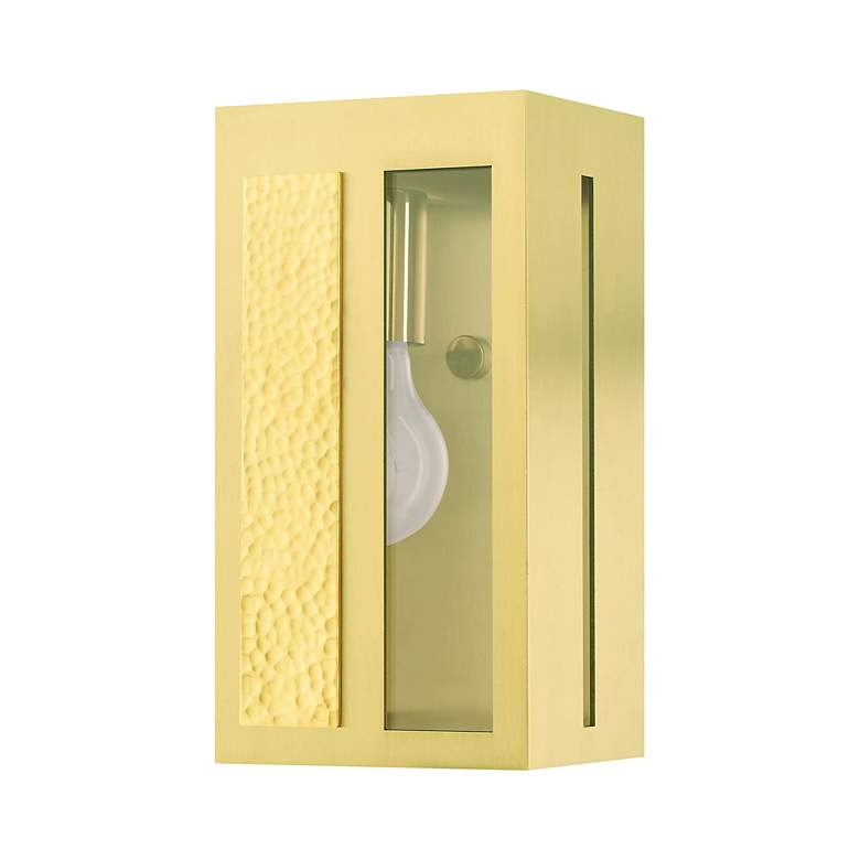 Image 4 Lafayette 1 Light Satin Brass Outdoor ADA Wall Lantern more views