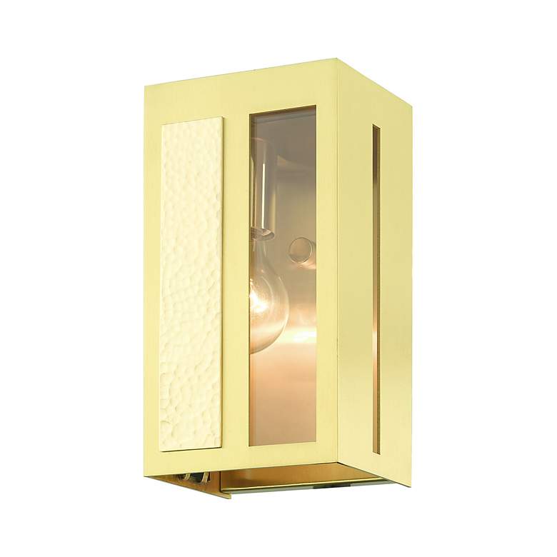Image 6 Lafayette 1 Light Satin Brass Outdoor ADA Wall Lantern more views
