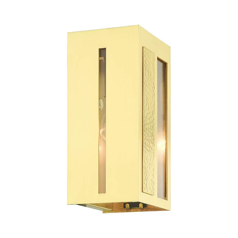 Image 7 Lafayette 1 Light Satin Brass Outdoor ADA Wall Lantern more views