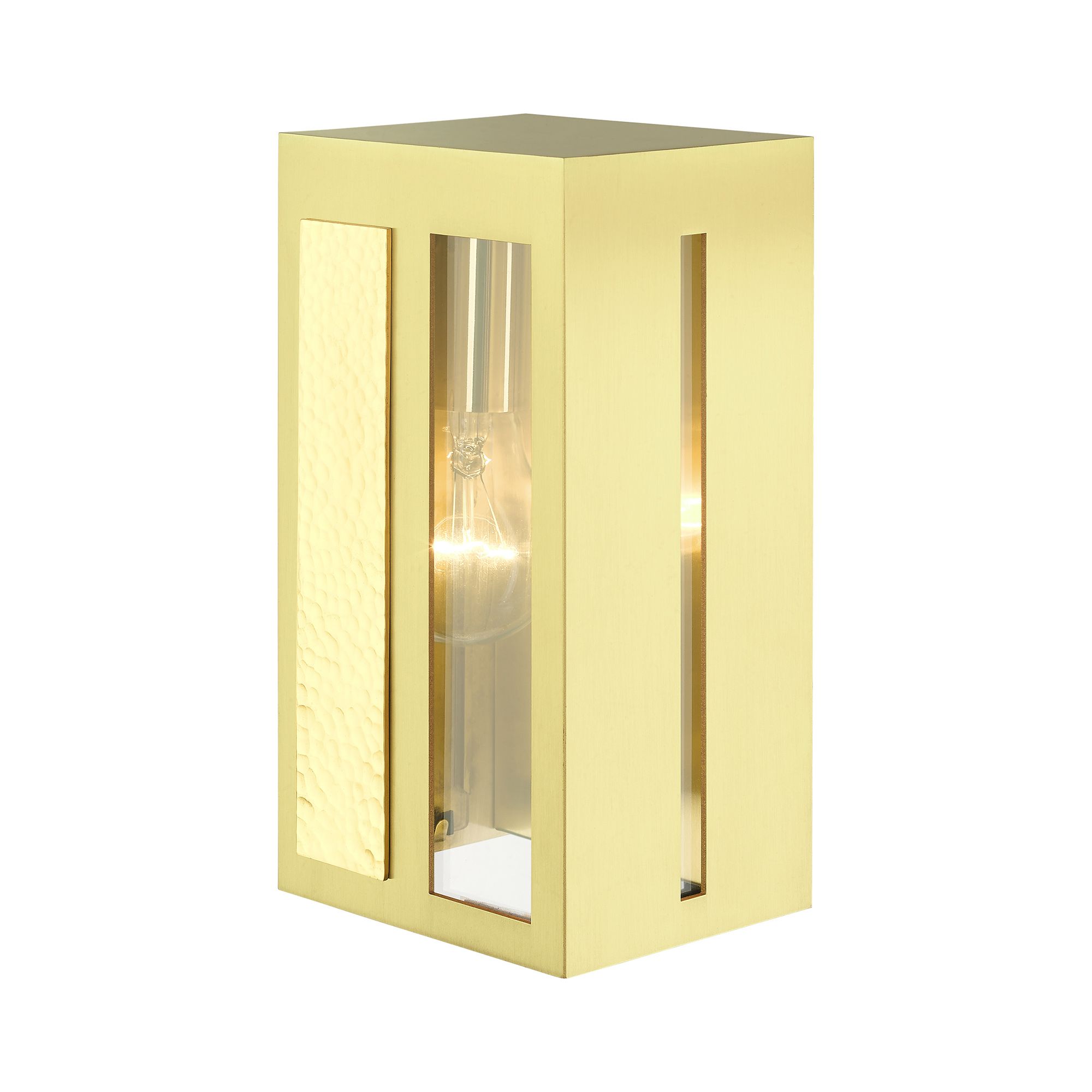 Lafayette 1 Light Satin Brass Outdoor ADA Wall Lantern