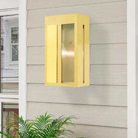 Lafayette 1 Light Satin Brass Outdoor ADA Wall Lantern Lafayette 1 Light Satin Brass Outdoor ADA Wall Lantern