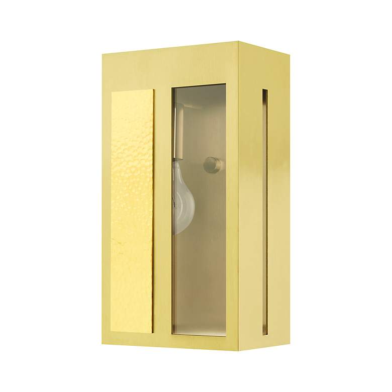 Image 4 Lafayette 1 Light Satin Brass Outdoor ADA Wall Lantern more views