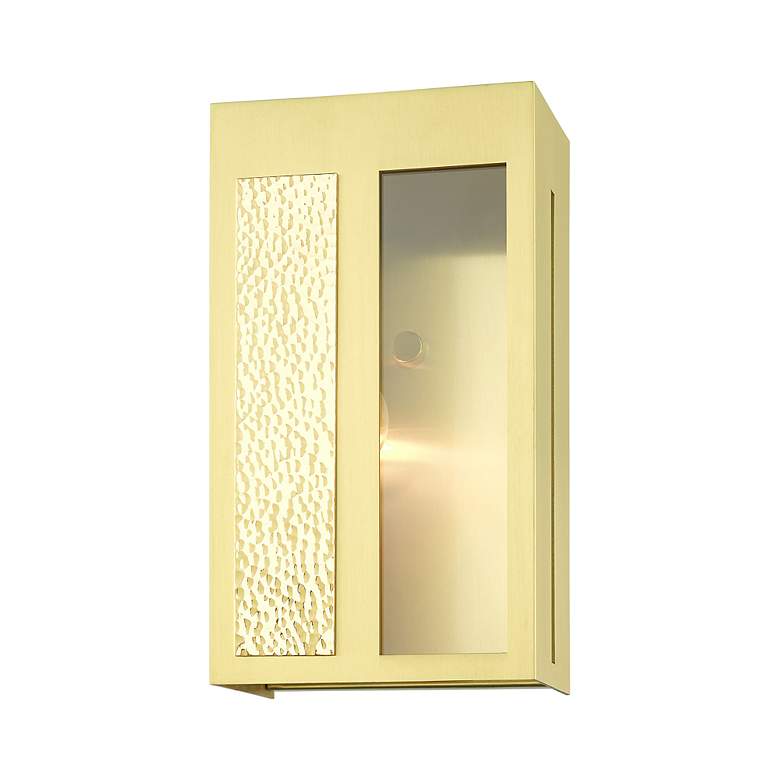 Image 5 Lafayette 1 Light Satin Brass Outdoor ADA Wall Lantern more views