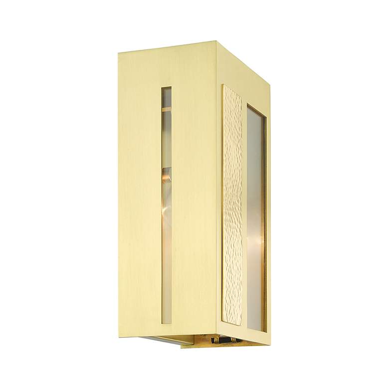Image 7 Lafayette 1 Light Satin Brass Outdoor ADA Wall Lantern more views