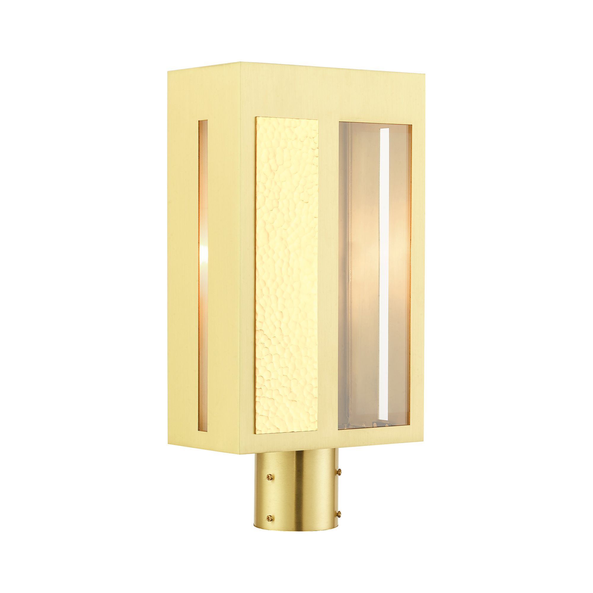 Lafayette 1 Light Satin Brass Outdoor Post Top Lantern