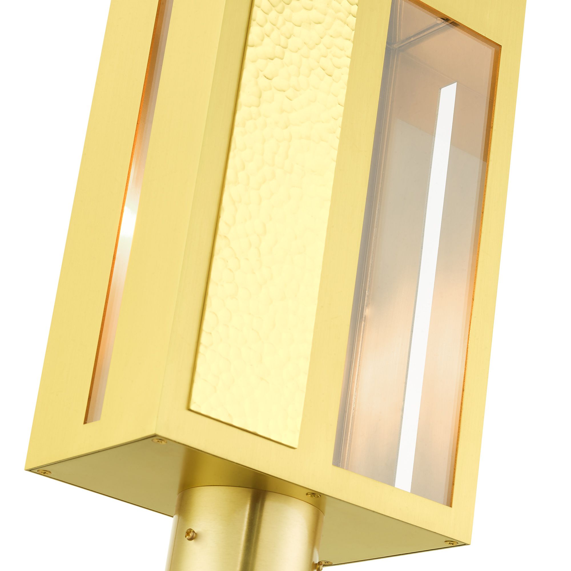 Lafayette 1 Light Satin Brass Outdoor Post Top Lantern