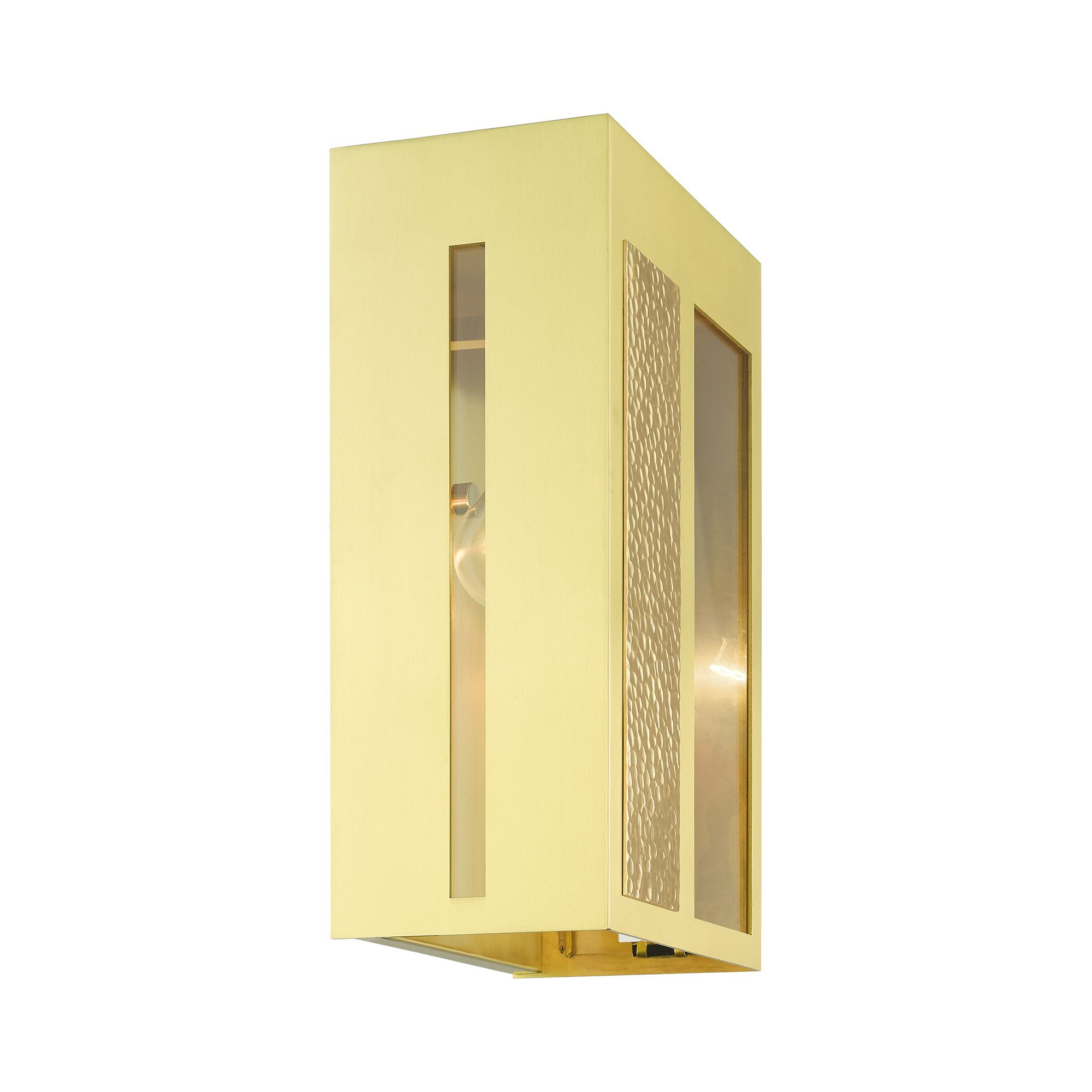 Lafayette 1 Light Satin Brass Outdoor Wall Lantern