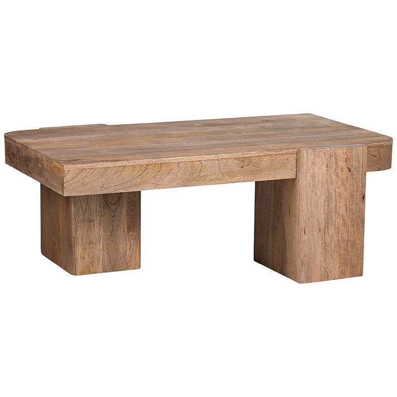 Image 3 Lafayette 48" Wide Natural Wood Rectangular Coffee Table