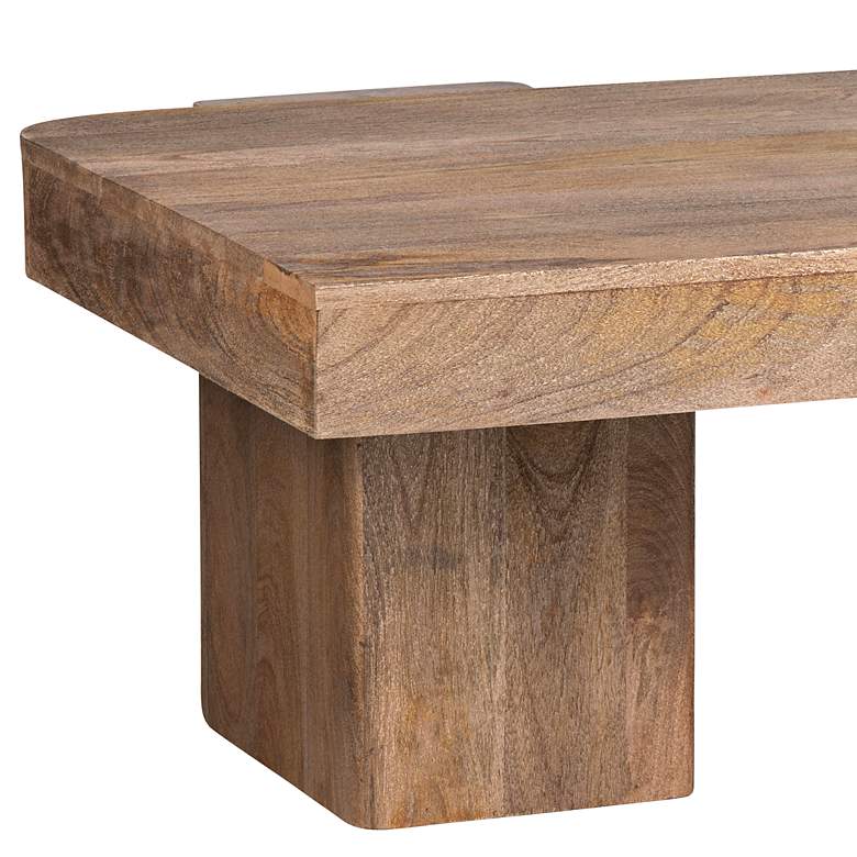 Image 4 Lafayette 48" Wide Natural Wood Rectangular Coffee Table more views