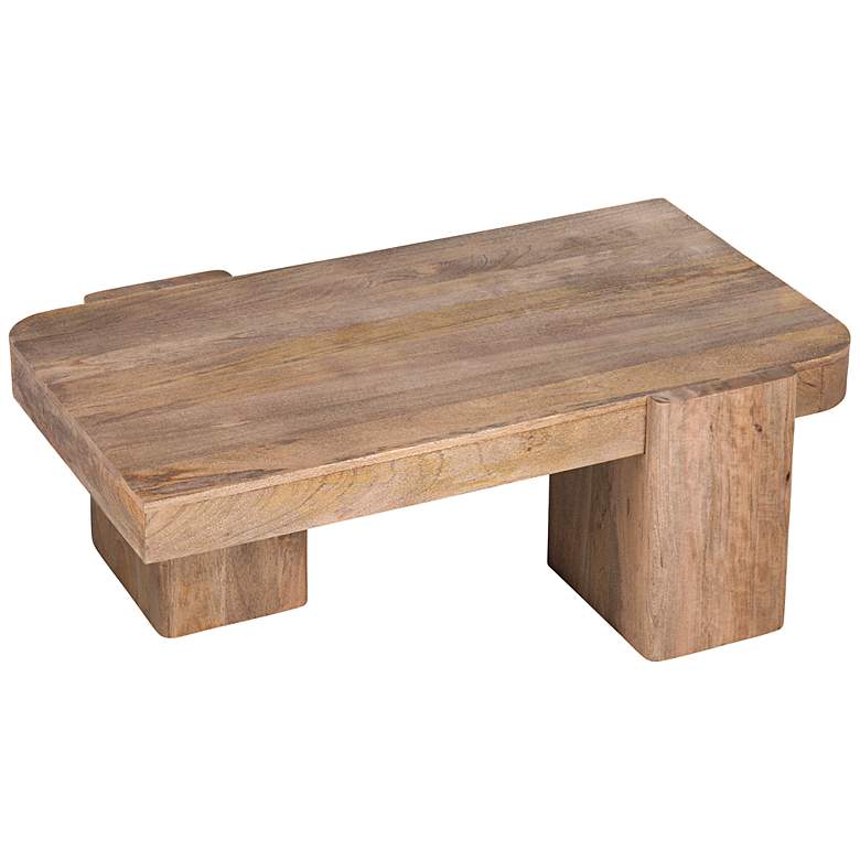Image 6 Lafayette 48" Wide Natural Wood Rectangular Coffee Table more views
