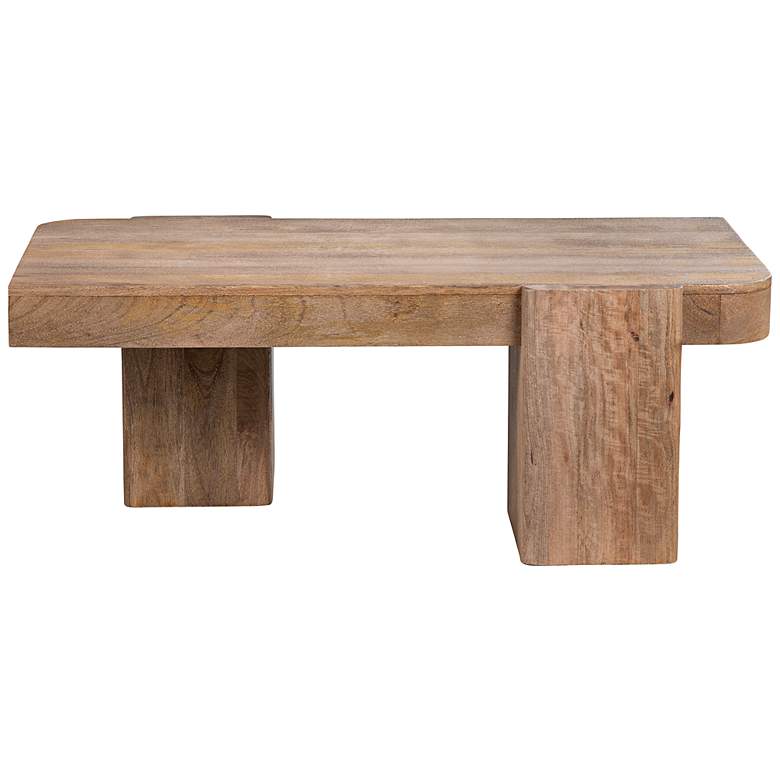 Image 7 Lafayette 48" Wide Natural Wood Rectangular Coffee Table more views