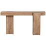 5_Lafayette 60" Wide Stained Wood Rectangular Console Table more views