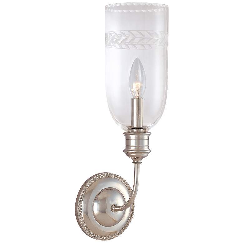 Image 1 Lafayette Collection Polished Nickel 17 inch High Wall Sconce