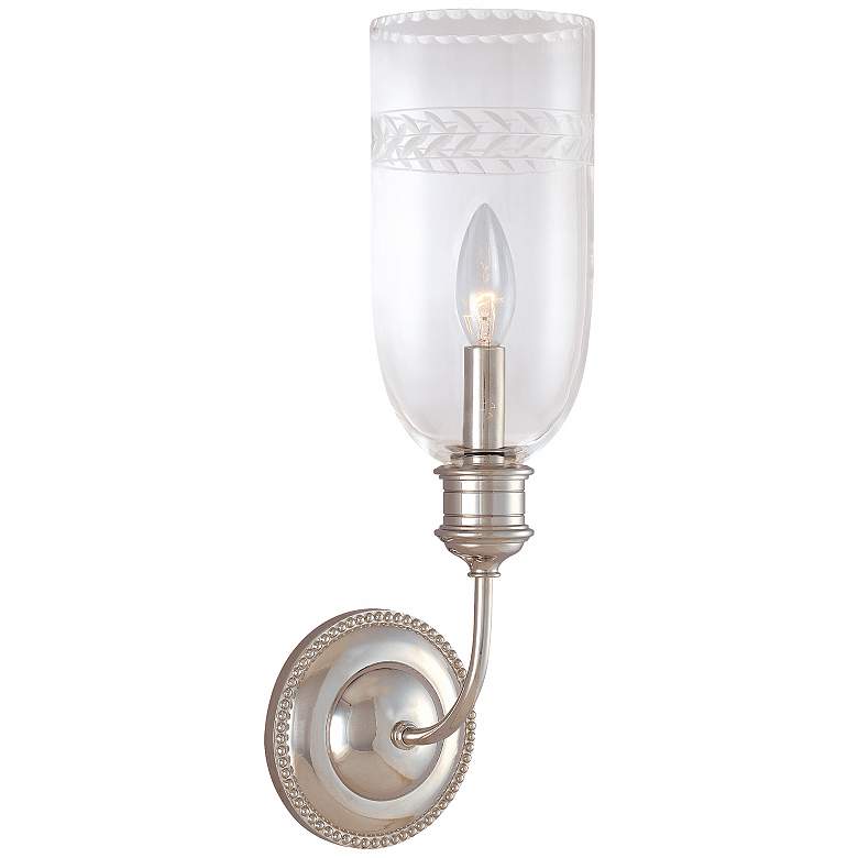 Image 1 Lafayette Collection Polished Nickel 17" High Wall Sconce