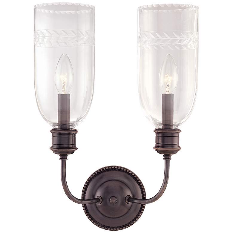 Image 1 Lafayette Old Bronze 2-Light 17 inch High Wall Sconce