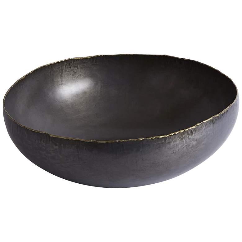 Image 2 Laforge 17 1/2" Wide Gray and Braised Center Modern Bowl