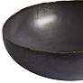 3_Laforge 17 1/2" Wide Gray and Braised Center Modern Bowl more views