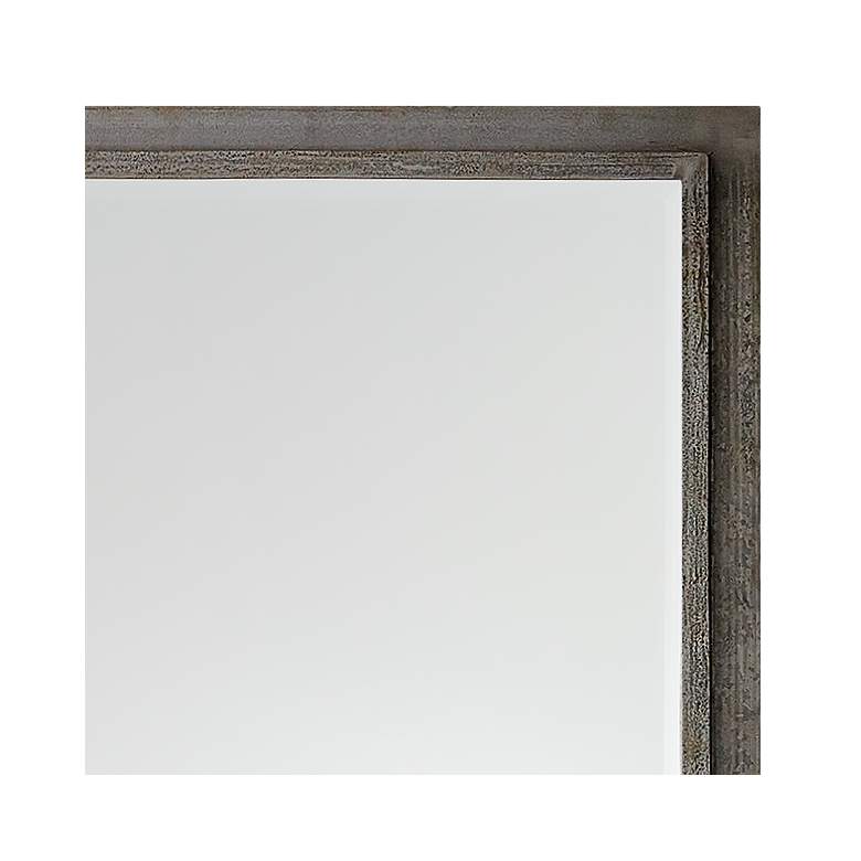 Image 2 Laforge Natural Iron 38" x 58" Rectangular Wall Mirror more views