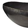 Laforge Semi-Gloss Bronze 15" Wide Oval Modern Centerpiece Bowl