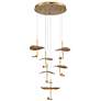 1_Lagatto 26" Wide Oil-Rubbed Bronze 6-Light LED Chandelier