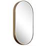 5_Lago Antiqued Golden Bronze 21 1/4" x 40" Oval Wall Mirror more views