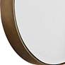 6_Lago Antiqued Golden Bronze 21 1/4" x 40" Oval Wall Mirror more views